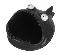 Mikikit Cendrier Céramique Décoratif Poisson Drôle Compact et Coupe-vent Accessoire Portable pour Fumeurs Bureau et Voyage Extérieur