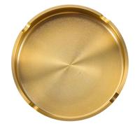 Mikikit Cendrier Rond en Laiton Petit Format, Objet Décoratif Vintage pour Intérieur, Cendrier Léger et Pratique pour Salon, Bureau ou Chambre, Présent pour Fumeur Élégant