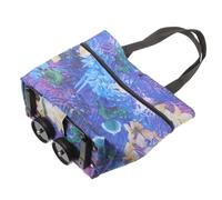 Mikikit Chariot De Courses Pliable Grand Format en Tissu Résistant roulettes Multifonction, Paquet d 39 Épicerie Réutilisable Violet pour Adultes, Supermarché, Voyage Et Camping, Modèle Luxe