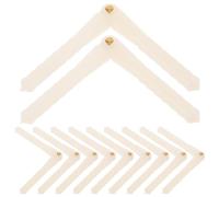 Mikikit Charnières à Goupille Fixation Précise Lot de 20 en Plastique Blanc Action de Vol pour Modélisme Avion Rc pour Réparation et Construction