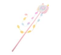 Mikikit Chaton Intérieur Peluche Longue Macaron Tige de Taquinerie Douce Multifonction pour Griffer Mordre et Jouer Couleurs et Rangement Facile