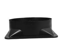 Mikikit Clapet Retour pour Hotte Aspirante, Bouche de Ventilation Abs Noir, Anti-refoulement, Installation Facile Cuisine et Salle de Bain