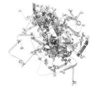 Mikikit Clip à Ressort de V pour Tubes, Clips de Verrouillage Creux à Bouton-Poussoir, Ressort de Fixation Réglable 7 Mm, 40 Pièces - Accessoires Kayak, Pagaie et Parasol Extérieur