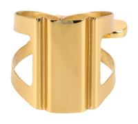 Mikikit Clip de Saxophone Alto en Métal Doré, Ligature pour Embouchure de Saxophone, Accessoire Pratique pour Musiciens, Adapté aux Concerts et Studios