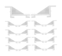 Mikikit Clips Support Étagère Plastique 20 Pièces pour Réfrigérateur Congélateur, Clips Suspendre Faciles à Installer, Adaptés aux Environnements Domestiques