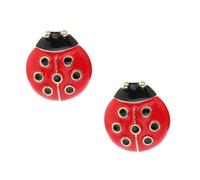 Mikikit Clous Oreilles Insecte Mignons avec Pierres Scintillantes Boucles Oreilles Vintage Petit Scarabée Bijoux Fantaisie pour Femme Accessoires Mode Élégants