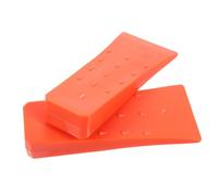 Mikikit Coin D'abattage Plastique 8 Pouces Orange 2 Pièces pour Bûcheronnage et Tronçonnage, Cale Forestière Résistante aux Intempéries, Outil Léger et Réutilisable pour Jardin et Forêt