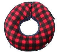 Mikikit Collerette pour Chat, Cône de Cou Confortable Gonflable en Tissu et PVC, Protection des Blessures, pour Récupération Chirurgicale, pour Chien et Chat