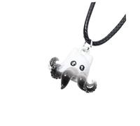 Mikikit Collier Pieuvre en Métal Solide Pendentif Octopus Mignon Style Mythique Marin Ras-de-Cou Plage pour Homme et Femme Présent Anniversaire Original