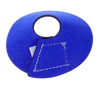 Mikikit Collier Respirant et Confortable en Cuir Microfibre pour Perroquet pour Anti-Morsure Bleu Protection Récupération Après Blessure ou Chirurgie