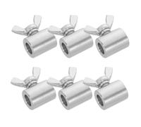 Mikikit Connecteurs de Câbles en Acier Inoxydable 6pcs Gaine Protectrice et Serrage Manuel, Clips de Fil pour Levage et Liaison Sécurisée