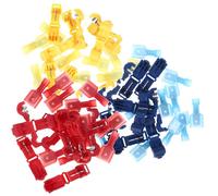 Mikikit Connecteurs Électriques Automobiles à Déconnexion Rapide T-Tap 180 Pièces Entièrement Isolés en Nylon Bornes Auto-Dénudantes pour Câblage Industriel et Réparation de Fils