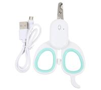 Mikikit Coupe Griffes LED Rechargeable USB avec Lampe UV Pince à Ongles et Précise pour Chiens et Outil de Toilettage Sécurisé et