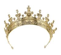Mikikit Couronne Vintage pour Homme Couronne de Roi Légère et Confortable Accessoire de Cour Royale pour Cérémonie Bal et Fête Anniversaire