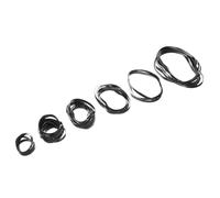 Mikikit Courroies en Caoutchouc Noir Bruit et Restauration Vitesse Plateau Lot de 50 Bruit pour Lecteur Cassette pour Réparation Audio