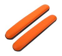 Mikikit Coussin D’accoudoir pour Fauteuil Roulant 2 Pièces Mousse Souple Orange 22,5 Cm Antidérapant Remplaçant Accoudoirs Fauteuil Personnes Âgées Confort Mobilité Santé