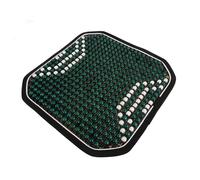 Mikikit Coussin de Siège Auto Maille Respirante Coussin à Perles en Bois Massant Housse de Siège pour Camion et Chaise de Bureau