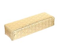 Mikikit Coussin pour Mains Stables en Pu Or Repose-main pour Manucure Support Incurvé Confortable Salon de Manucure et Formation Ongles Professionnels et Débutants