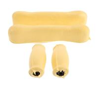 Mikikit Coussinets D'aisselles pour Béquilles 2 Coussinets Tpr Antidérapants Jaunes Rembourrage de Remplacement Confort Santé Mobilité Aides la Marche Usage Quotidien