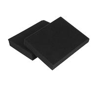 Mikikit Coussinets Isolation Acoustique 2 PièCes Mousse Haute Densité Tapis Pour Haut Parleurs Absorption Vibrations Sonores Accessoire Stabilité Pour Moniteurs SystèMes Audio