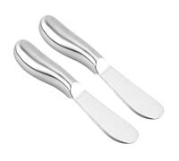 Mikikit Couteau Beurre Épandeur Inox Résistant Rouille pour Crème Fromage Pâtisserie Outil Cuisine Pâtissier Professionnel