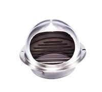 Mikikit Couvercle De Ventilation Acier Inoxydable Évent Extérieur Étanche Et Robuste Pour Mur Capuchon De Ventilation Vous Plaît Évitez Entrée Insectes Modèle Argenté