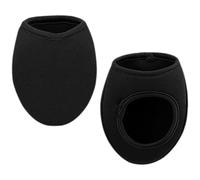 Mikikit Couvre-Chaussures de Cyclisme Coupe-Vent et Thermiques, Taille Unique, Matériau Doux et Épais, Protection Thermique pour Orteils, VTT et Vélo de Route en Extérieur, Noir