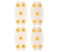 Mikikit Crampons à Glace à Enfiler 5 Pointes Transparents pour Chaussures Hiver, Paire Unique Antidérapante, Crampons de Traction pour Neige, Équipement Sport Neige Sécurisé et