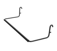 Mikikit Crochets panneaux perforés Porte-rouleau mural noir 25.50x11.00x5.00cm en acier inoxydable pour cuisine atelier garage