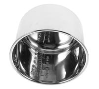 Mikikit Cuve Intérieure pour Cuiseur à Riz 6l en Acier Inoxydable Épais Doublure Renforcée Compatible Cuisson Vapeur Multifonction Usage Familial Accessoires de Rechange