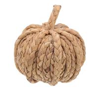 Mikikit Décoration de Citrouille Forme Citrouille Réaliste en Paille Tressée Main Style Créatif pour Décoration d'halloween et Salle D'étude