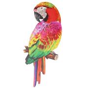 Mikikit Décoration Murale en Fer Modèle Toucan pour Salon et Extérieur, Ornement Oiseau Vivant et Réaliste, Art Mural Oiseau Décor Américain, Design Simple et Attrayant
