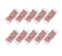 Mikikit Décorations Artisanales en Pâte Polymère 10 Sachets 10 G - Accessoires Décoratifs pour Coque de Téléphone à Décorer Soi-même - Ornements Délicats et Colorés Imitation Grains