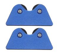 Mikikit Détecteur de Rectitude pour Queue de Billard, 2 Pièces Bleu, Vérificateur Précis Rouleaux Stables, Accessoire Léger et Portable pour Entretien et Calibration Sportive