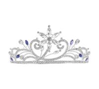Mikikit Diadème de Noël en Alliage Strass Scintillants Bandeau Léger et Confortable Couronne de Cosplay Élégante pour Fêtes Mariage Enterrement de Vie de Jeune Fille et Soirées