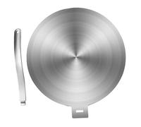 Mikikit Diffuseur de Chaleur en Acier Inoxydable 30 Cm Compatible Plaques à Induction et Feux de Gaz Fonction Décongélation Rapide pour Cuisson Domestique