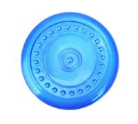 Mikikit Disque de Lancer pour Chien Résistant à l'usure Jouet Volant en Matériau Souple Taille Moyenne Bleu Entraînement Extérieur Chiens Moyens et Grands