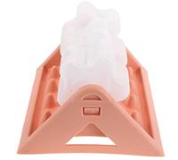 Mikikit Distributeur de Croquettes pour Animaux Domestiques Bouton-Poussoir et Dispositif Anti-Fuite Rose Portable Gamelle Interactive pour Enrichissement et Éducation Canine et Féline