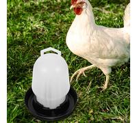 Mikikit Distributeur d'eau Automatique pour Poulets Seau Doseur Auto-Régulateur, Usage Ferme et Domestique, Facile à Nettoyer et Remplir, Adapté aux Volailles Diverses