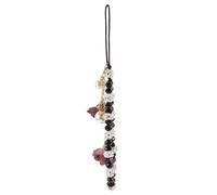 Mikikit Dragonne de Téléphone Porte-clés Anti-perte et Antidérapant Courte Pendentif Fleur en Couleur Aléatoire Décoration pour Téléphone Portable et Usage Quotidien