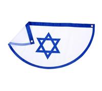 Mikikit Drapeau Israël de Jardin Décoratif Léger et Résistant pour Extérieur et Fêtes Bannière Vivid et Réutilisable pour Terrasse et Cour