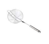 Mikikit Écumoire Araignée Inox Résistante avec Poignée Ergonomique et Crochet Passoire Fine pour Pâtes et Friture Ustensile Cuisine Multifonction pour Maison et Restauration