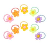 Mikikit Élastiques à Cheveux en Résine Légers et Faciles à Utiliser 30 Fleuris pour Petites Filles Usage Quotidien ou Fêtes D'anniversaire