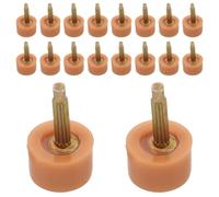 Mikikit Embouts de Protection Antidérapants Ronds pour Talons Hauts 10 Mm, 20 Paires Beige, Accessoires de Remplacement pour Réparation de Chaussures Femme, Protège-talons Solide et