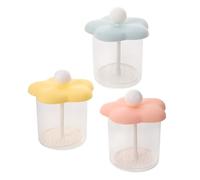 Mikikit Ensemble 3 Pièces à Mousse pour Nettoyant Visage, Mousseur Manuel Polyvalent pour Gel et Shampoing, Gobelet Moussant Compact Jaune, Rose et Bleu, Accessoire Pratique pour