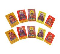Mikikit Ensemble de 10 Cartes Amulettes Feng Shui Tai Sui 2025 Année du Serpent Cartes Taisui Chinoises Colorées pour Protection Amulette Énergie Positive et Célébration Nouvel An