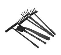 Mikikit Ensemble de 6 Mini Râteaux Zen pour Jardin Zen Outils de Contemplation Râteau à Sable Jouets de Jardin pour Bureau et Détente