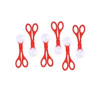 Mikikit Ensemble de 6 Pinces et Ciseaux de 17,5 Cm Rouges pour Garçon et Filles, Outil de Capture D'insectes Sécurisé et Ludique, Extérieur Éducatif pour Exploration Nature et Jeux