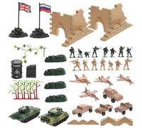 Mikikit Ensemble de Figurines Soldats Militaires pour Garçon et Filles Garçons, Taille Moyenne, Modèle Militaire Simulé Réaliste, Décoratif et Éducatif, Jeu de Construction et Collection,