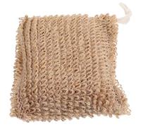 Mikikit Éponge Luffa Bain Exfoliante en Fibre Naturelle de Jute Forme Fleur Sèche Rapidement Accessoire Bain Écologique pour Nettoyage Corporel Quotidien